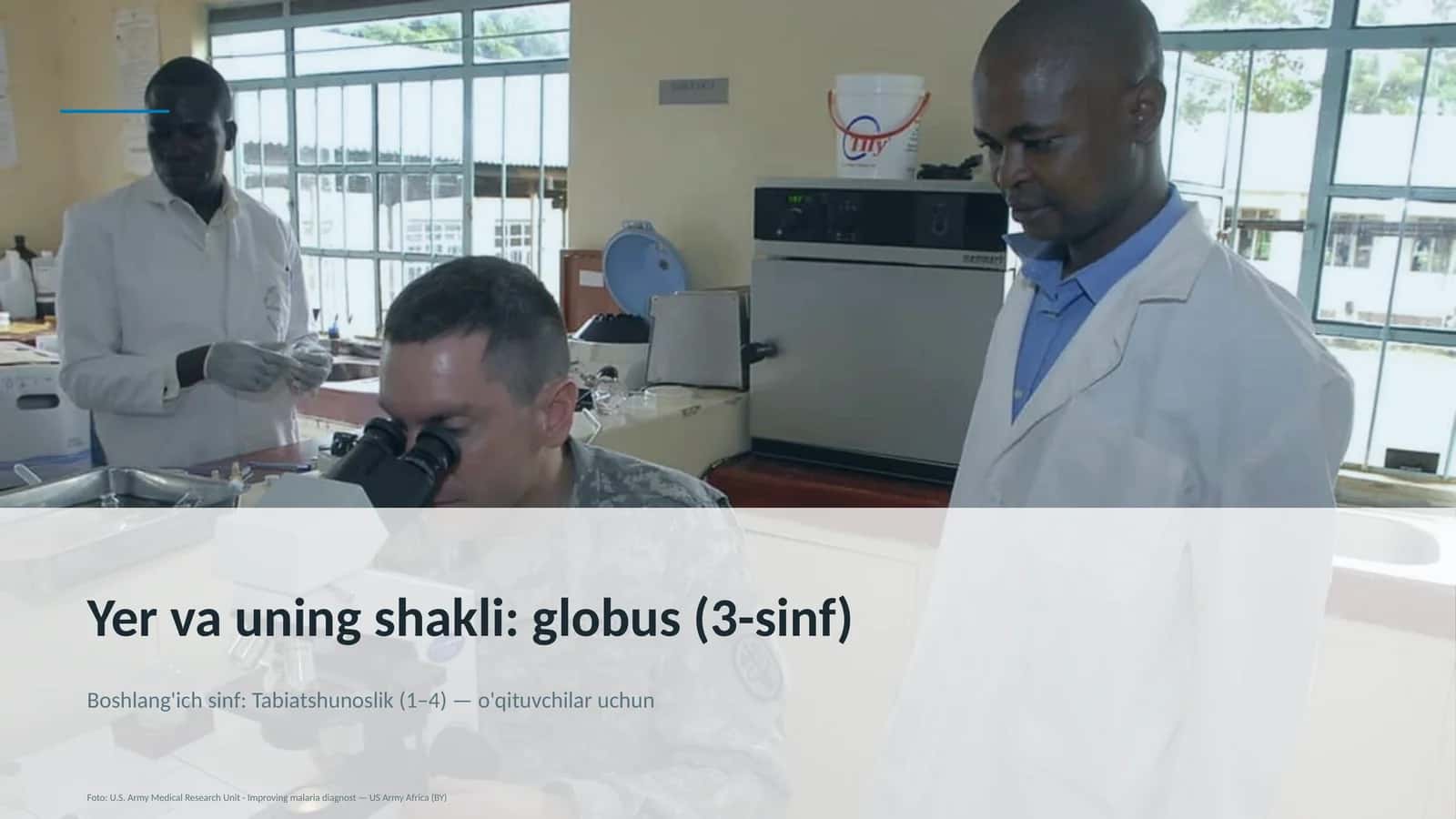 Yer va uning shakli: globus (3-sinf)