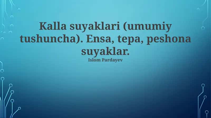 Kalla suyaklari (umumiy tushuncha)