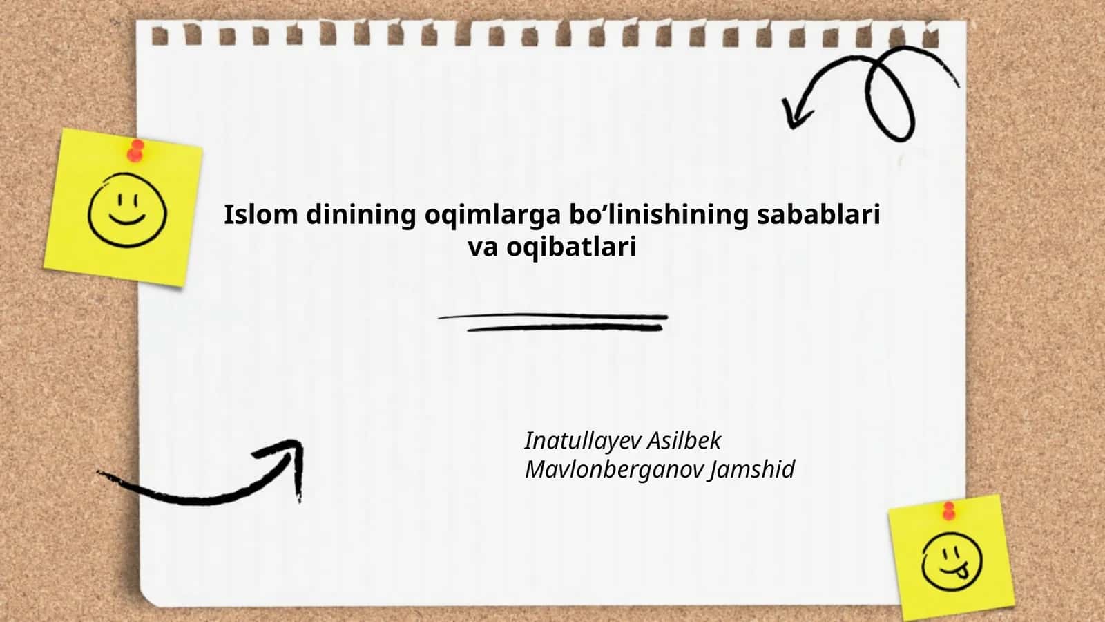 Islom dinining oqimlarga bo’linishining sabablari va oqibatlari