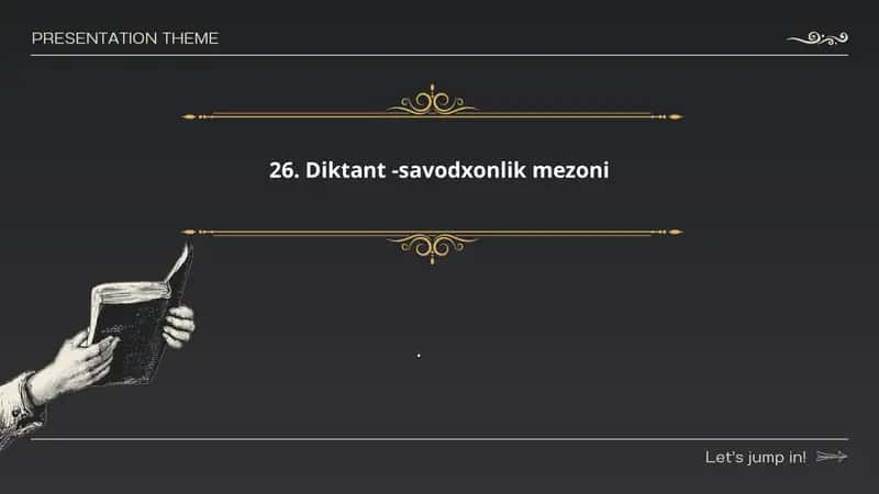 Diktant -savodxonlik mezoni