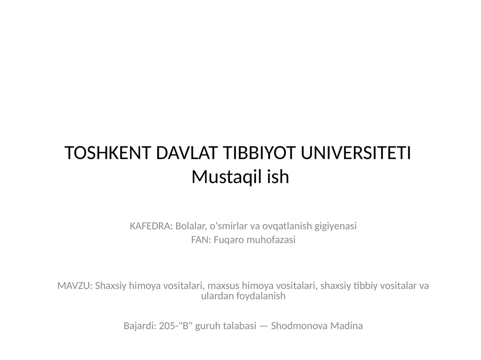 Shaxsiy himoya vositalari, maxsus himoya vositalari, shaxsiy tibbiy vositalar va ulardan foydalanish