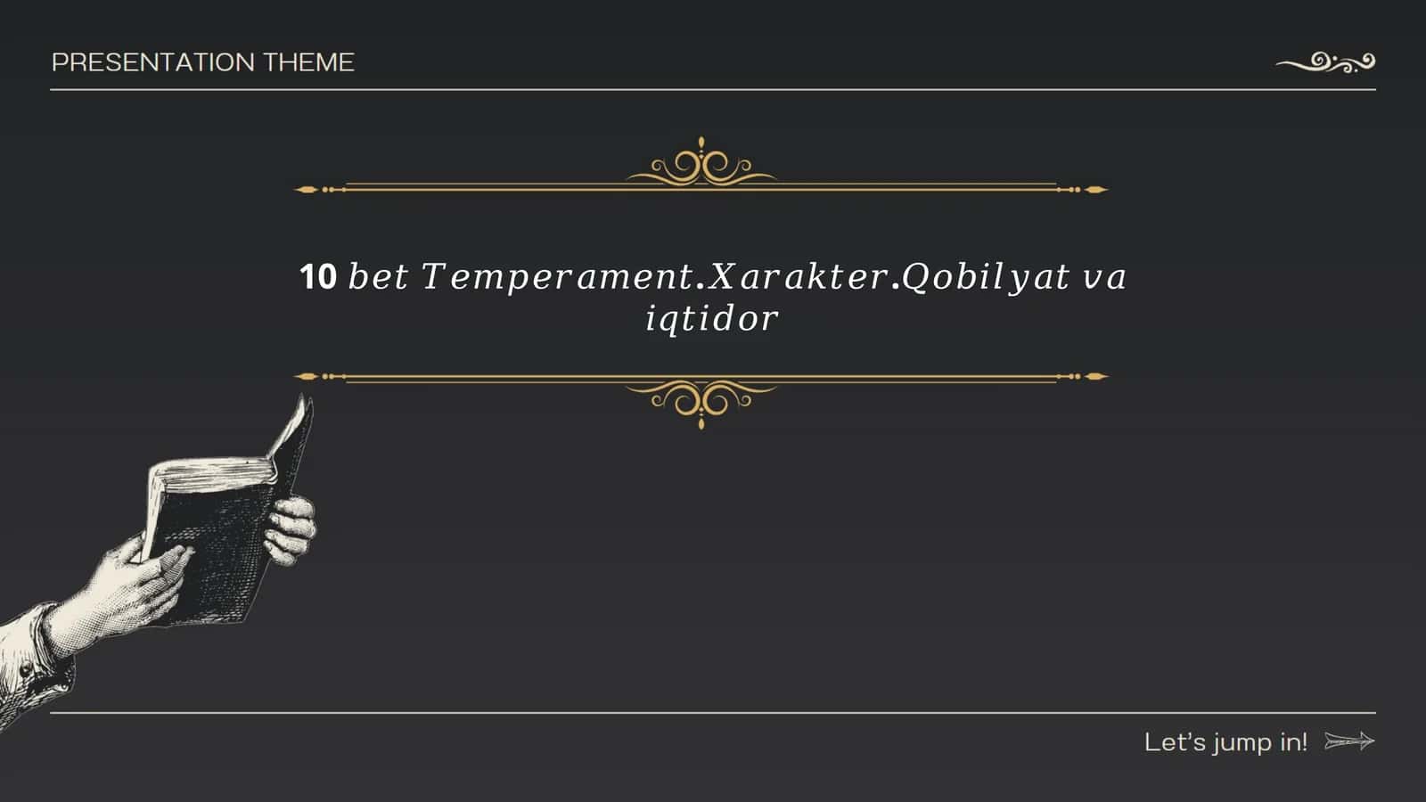 Temperaturing xarakterga ta'siri