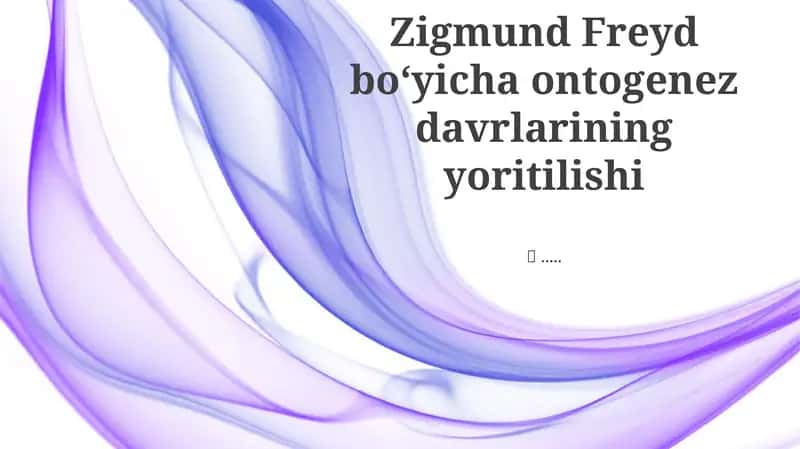 Freydning psixoseksual bosqichlari