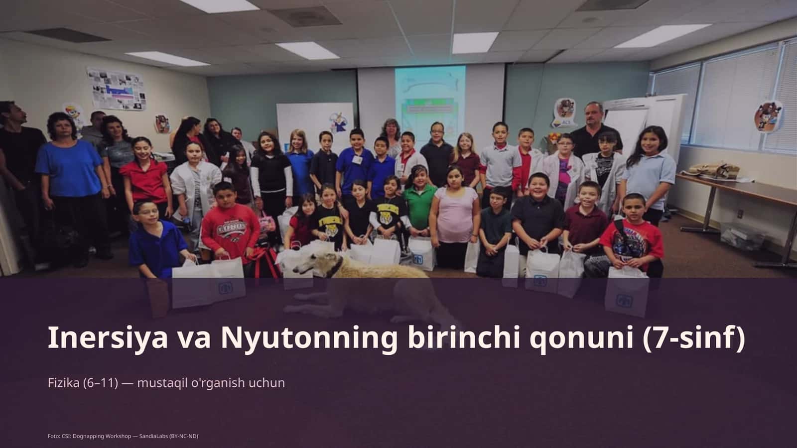 Inersiya va Nyutonning birinchi qonuni (7-sinf)