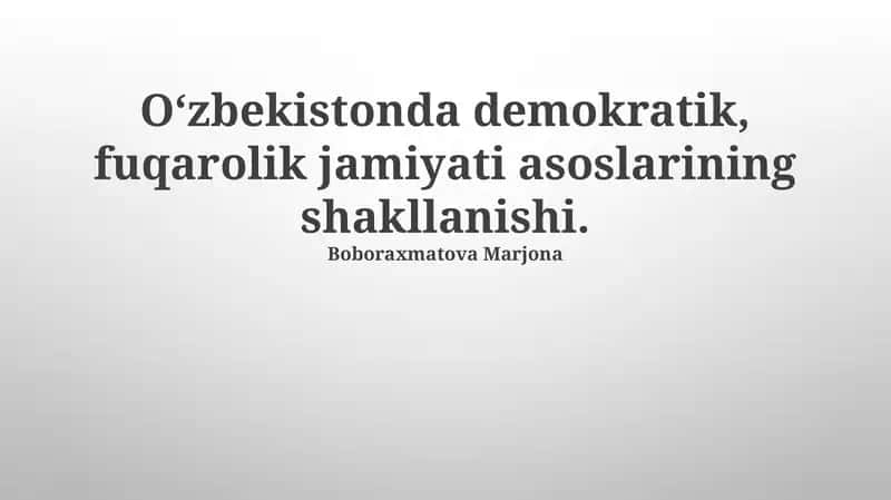 Korrupsiyaga qarshi kurash va shaffoflik