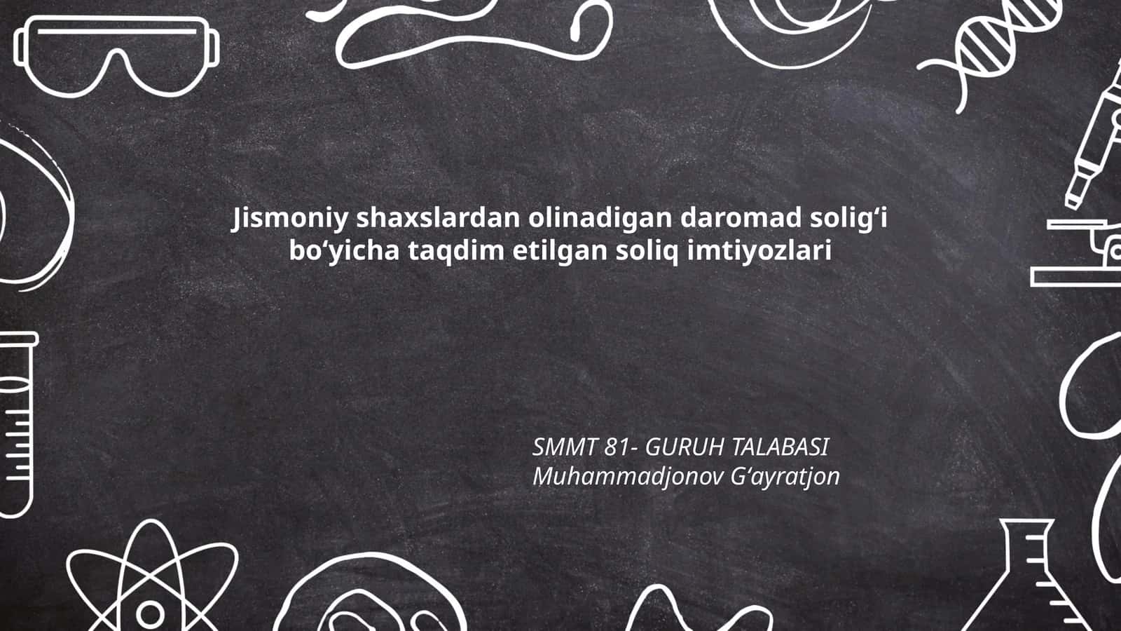 Jismoniy shaxslardan olinadigan daromad soligʻi boʻyicha taqdim etilgan soliq imtiyozlari