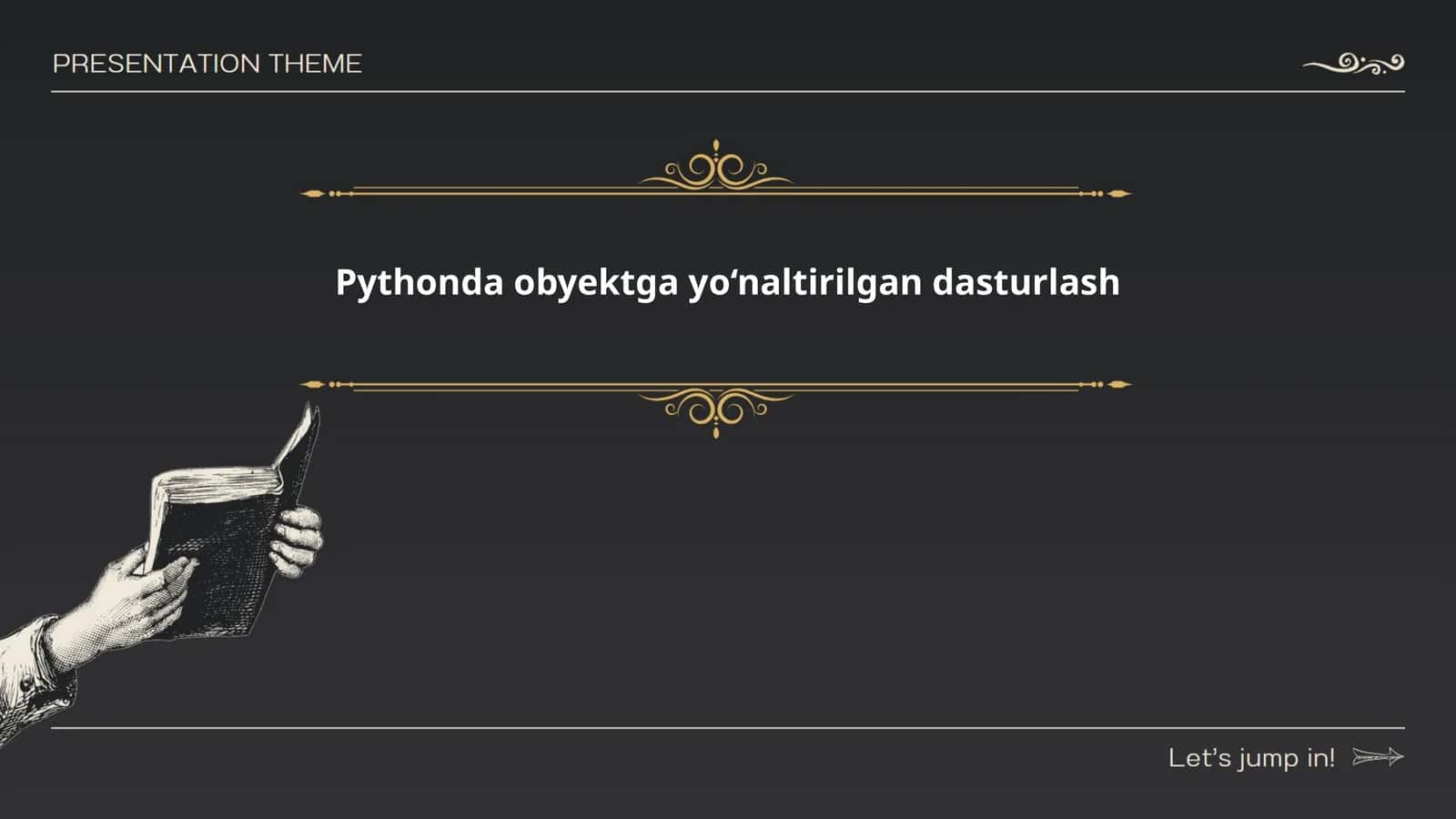 Pythonda obyektga yo‘naltirilgan dasturlash