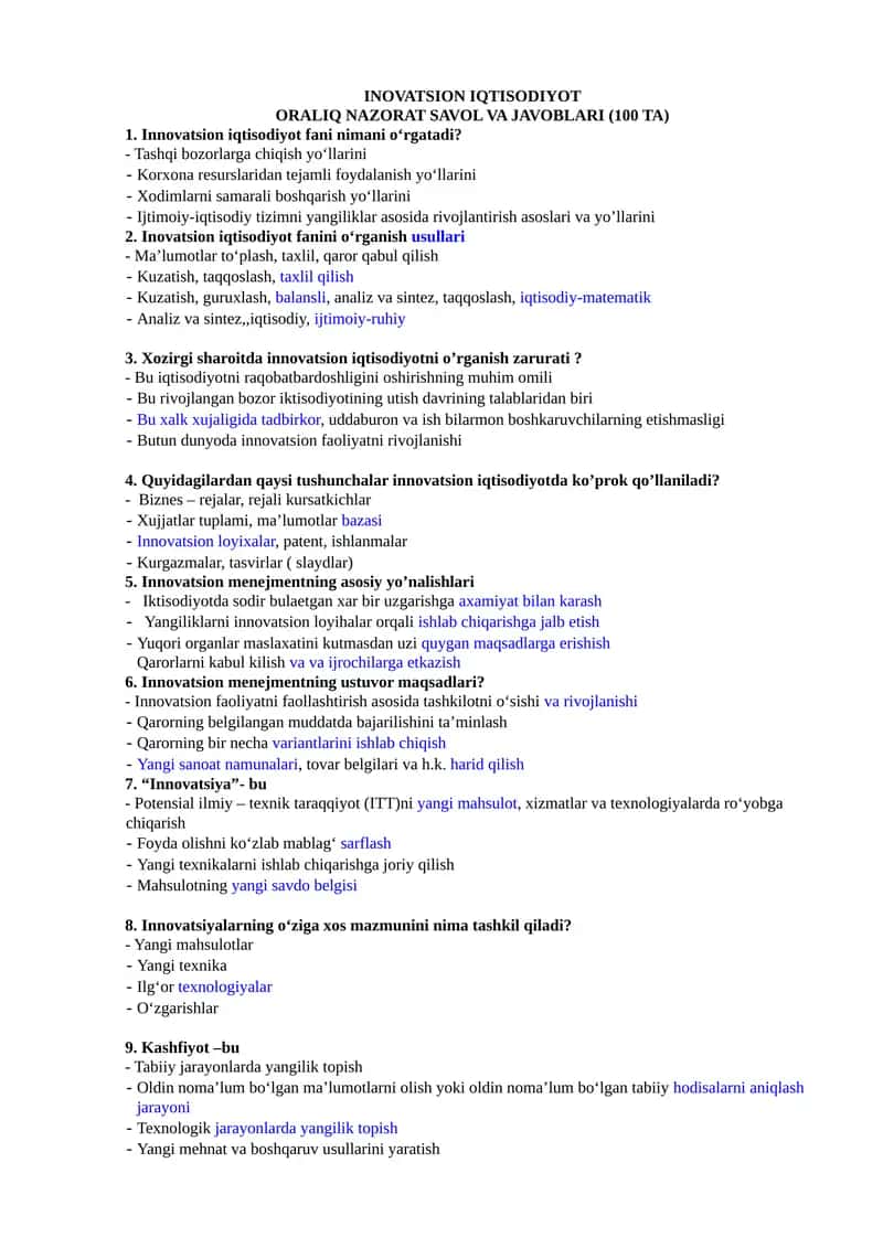 Innovatsion iqtisodiyot