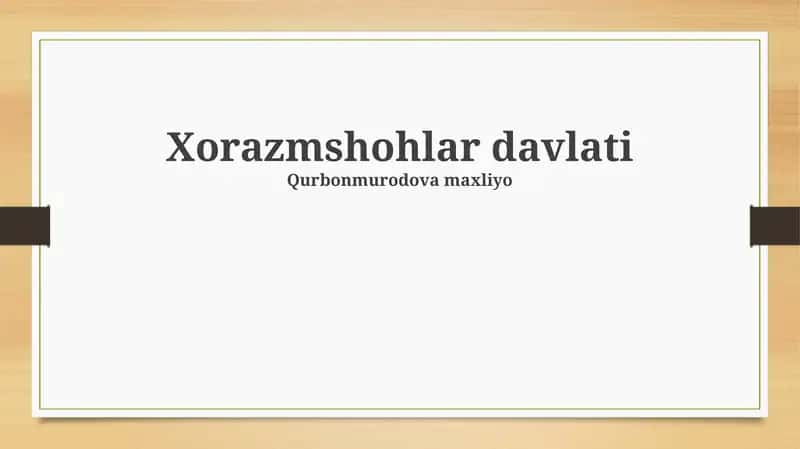 Xorazmshohlar davlati