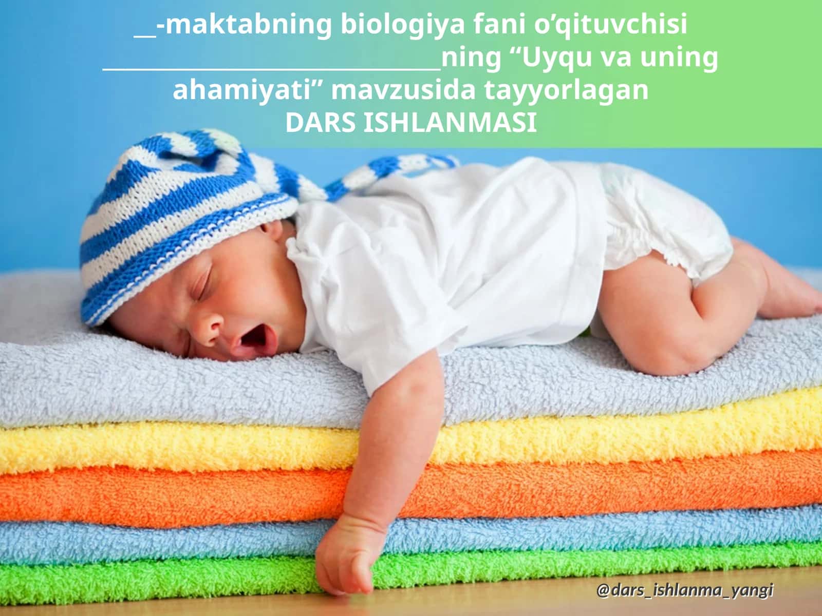 Uyqu va uning ahamiyati