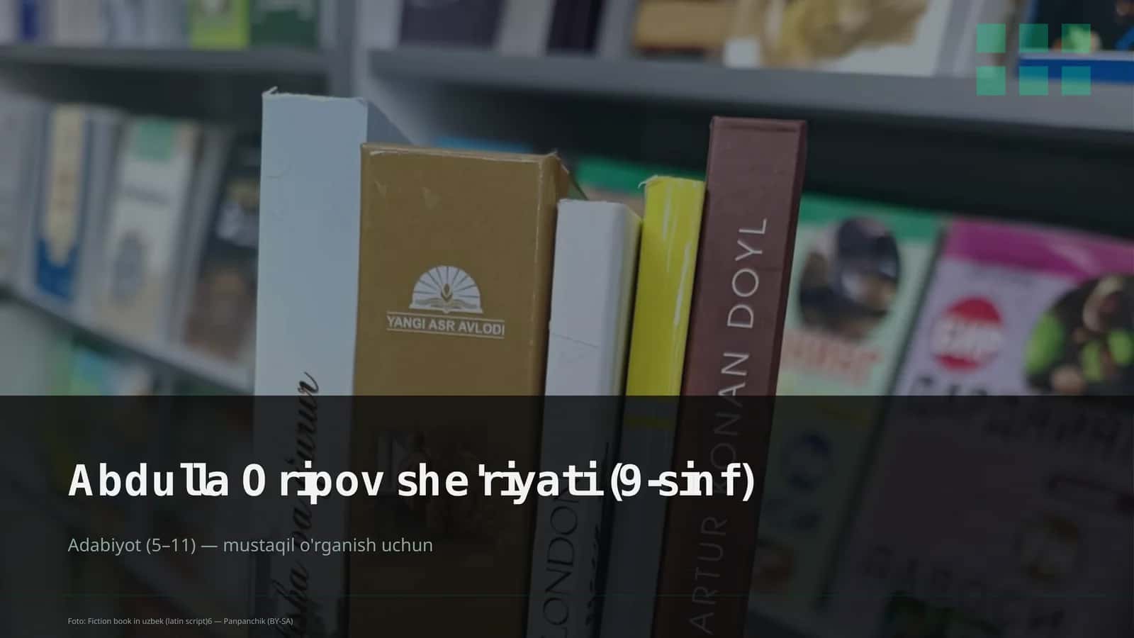 Abdulla Oripov she'riyati (9-sinf)