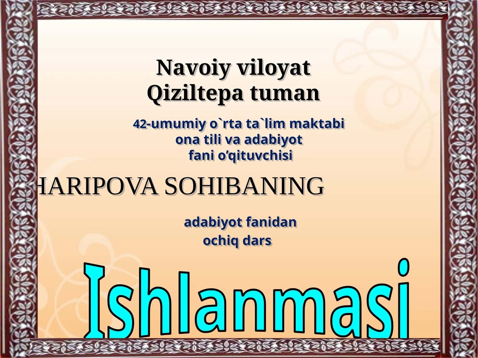 G’afur G’ulomning“ Vaqt” she’ri tahlili