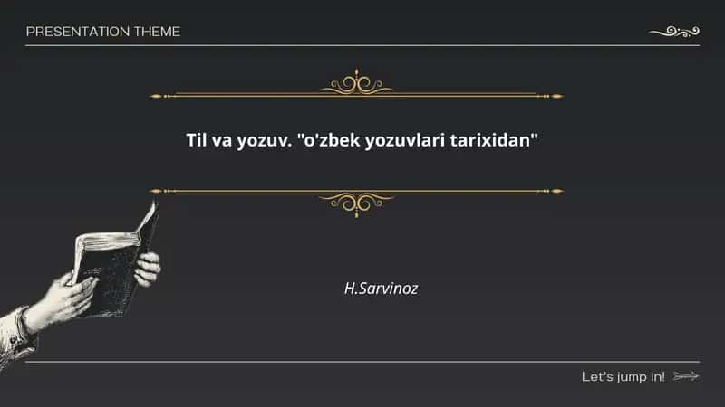 O'zbek yozuvlari tarixidan