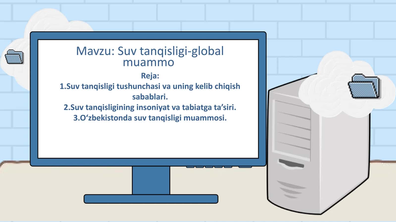 Suv tanqisligi-global muammo