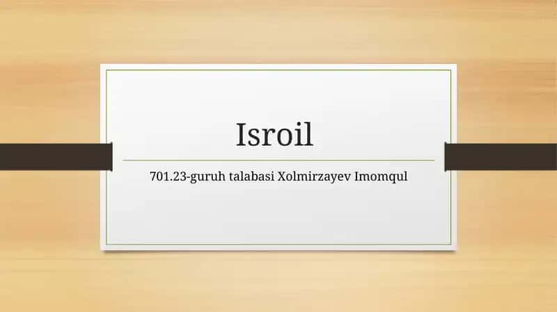 Isroil