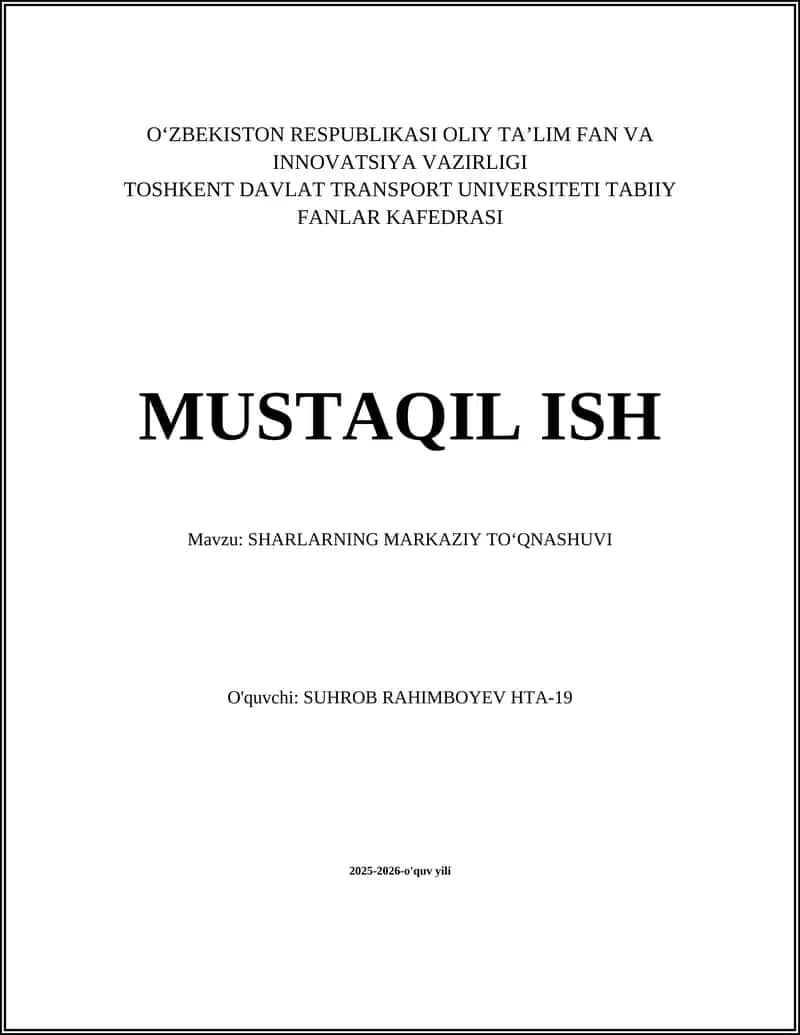 Sharlarning markaziy toʻqnashuvi