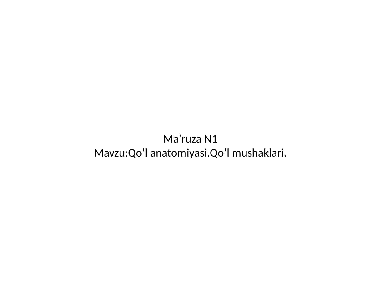 qo'l mushaklari