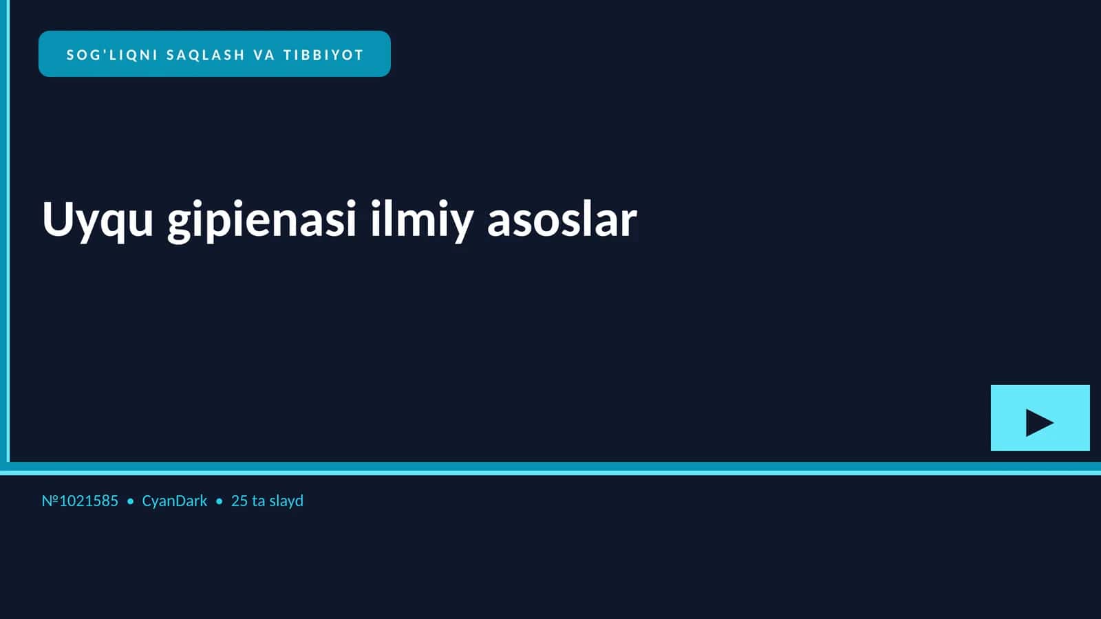 Uyqu gipienasi ilmiy asoslar
