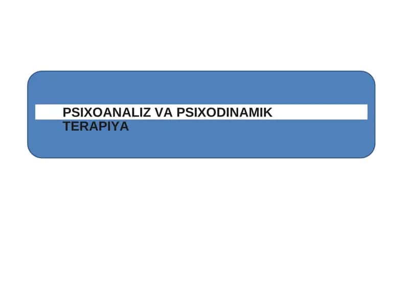 Psixoanaliz