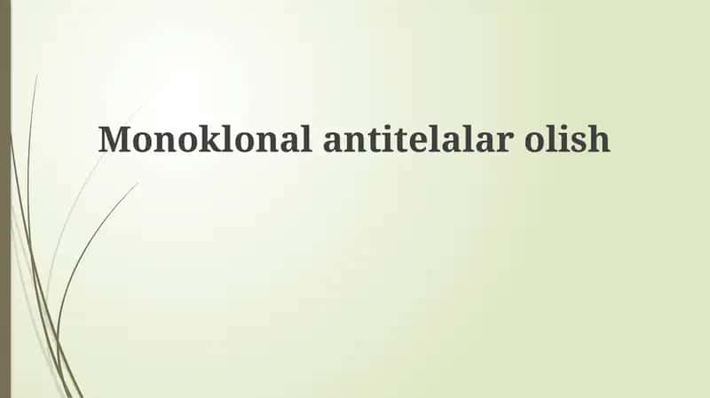 Monoklonal antitelalar