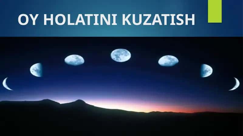 OY HOLATINI KUZATISH