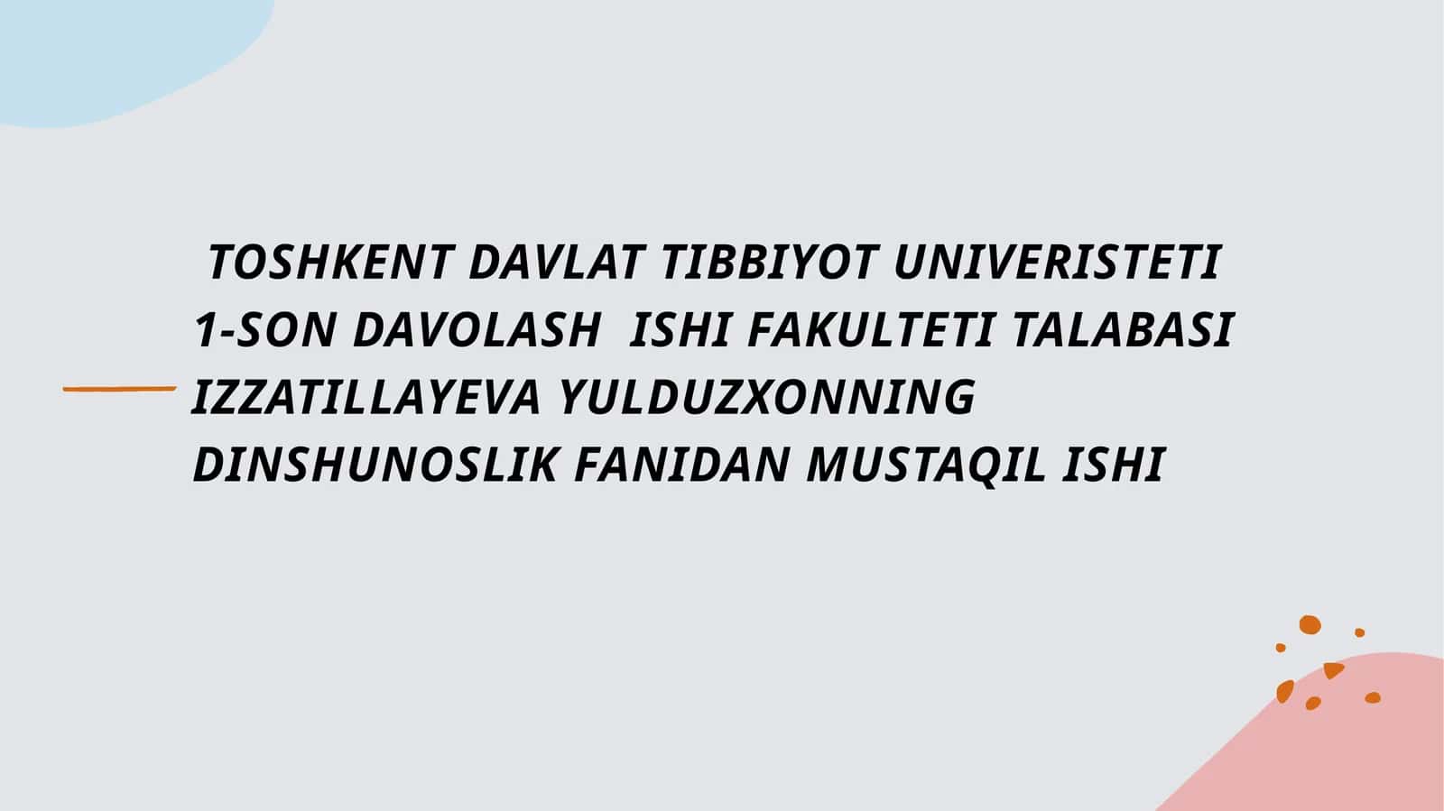 Dinvahurfikrlilik (Berdyaevning dini yhurfikrlilik haqidagi gʻoyalarini Gʻazzoliygʻoyalaribilan qiyoslash)