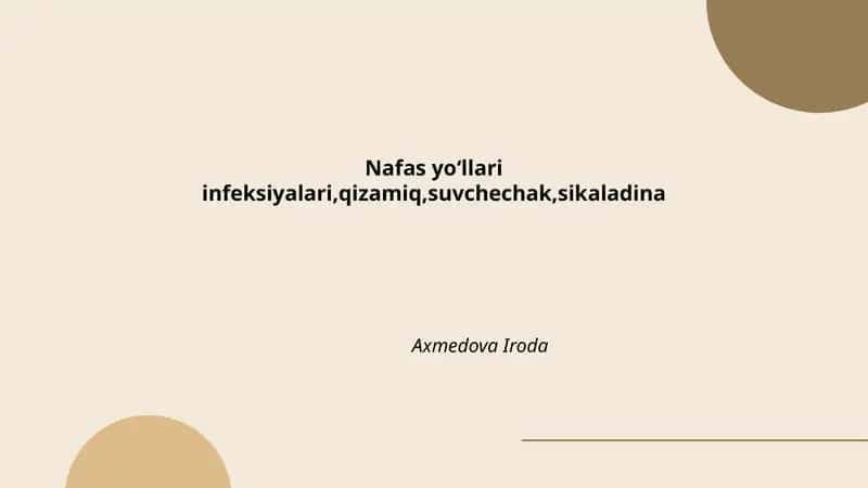Nafas yoʻllari infeksiyalarining epidemiologiyasi