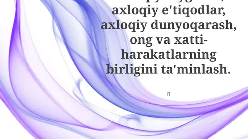 Axloqiy Tuyg'ular va E'tiqodlar
