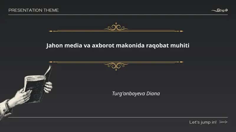 Jahon media va axborot makonida raqobat muhiti