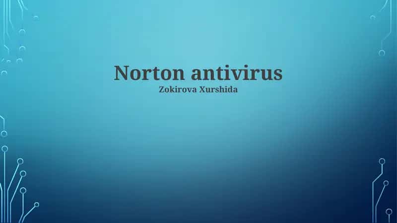 Norton antivirus