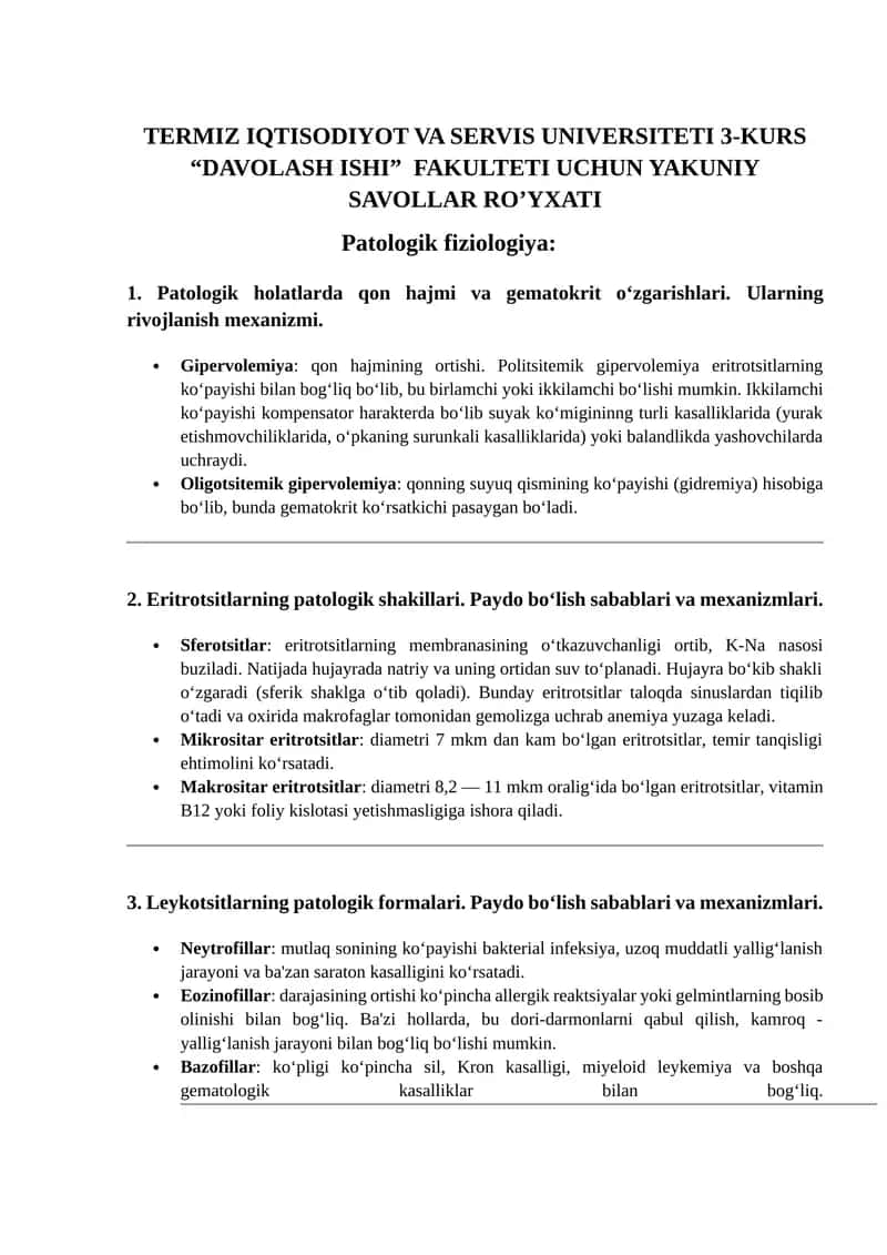 Patologik fiziologiya