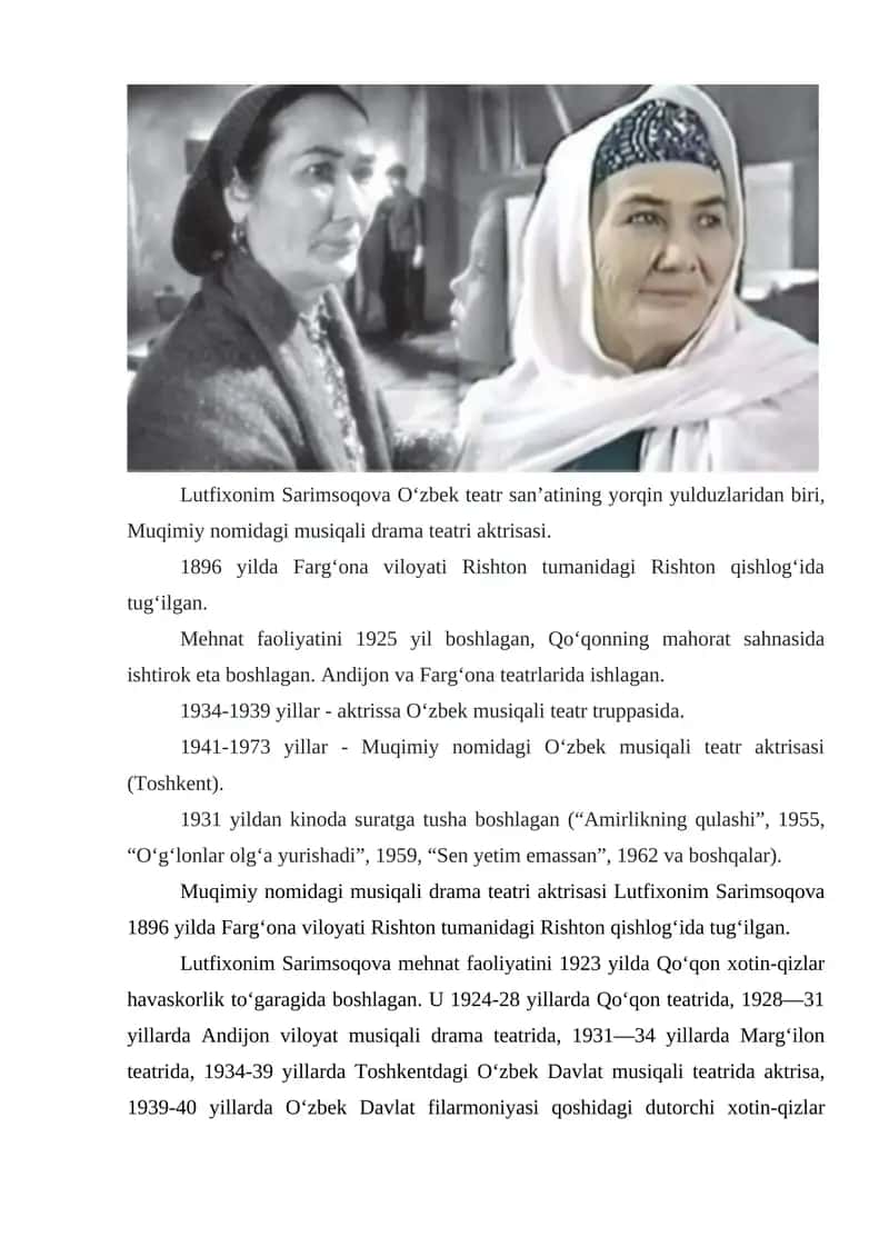 Lutfixonim Sarimsoqova