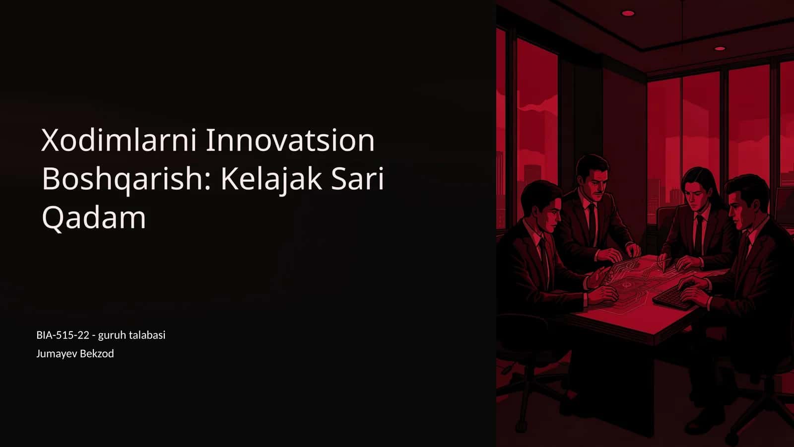 Xodimlarni Innovatsion Boshqarish: Kelajak Sari Qadam