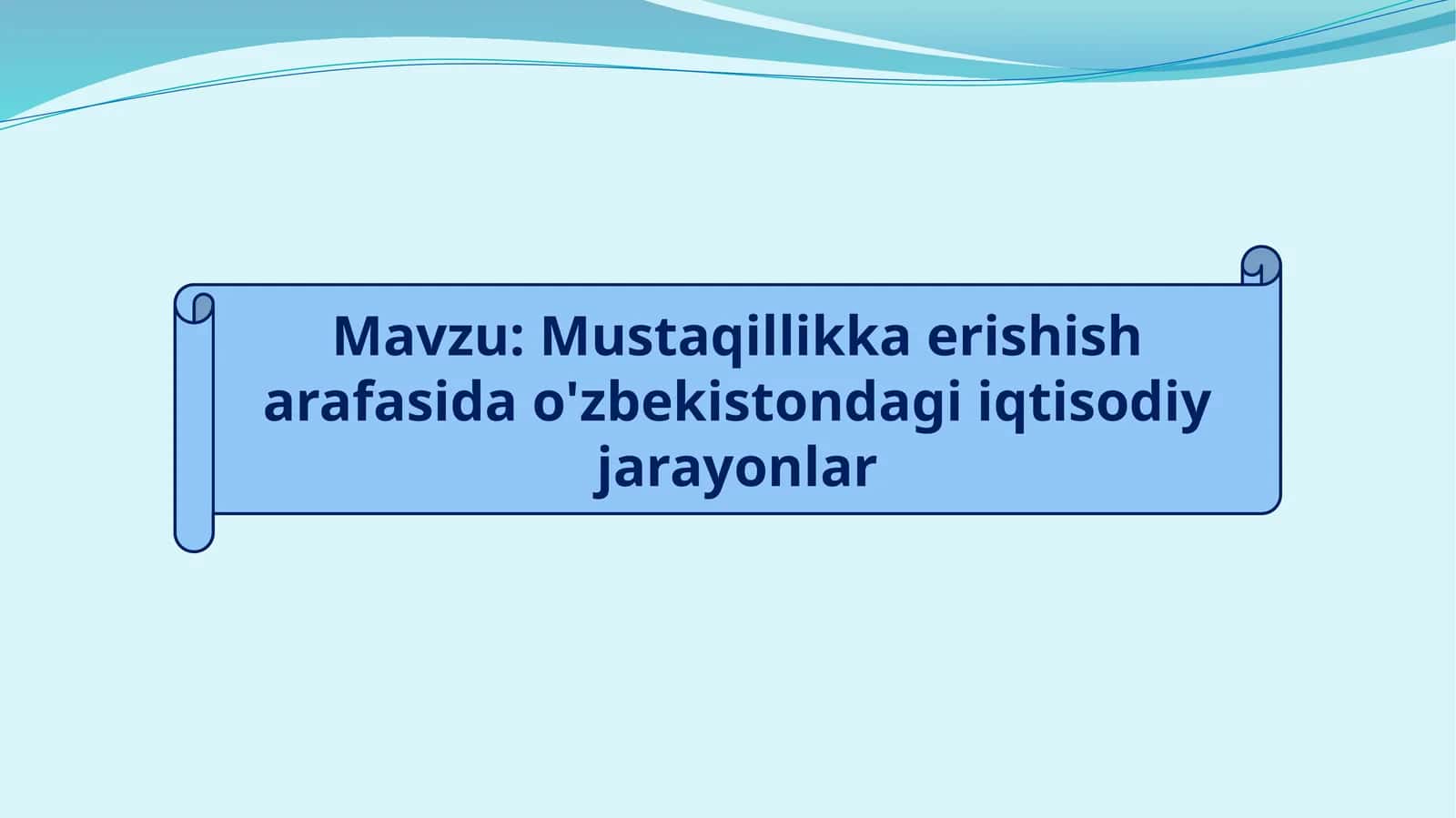 Mustaqillikka erishish arafasida o'zbekistondagi iqtisodiy jarayonlar