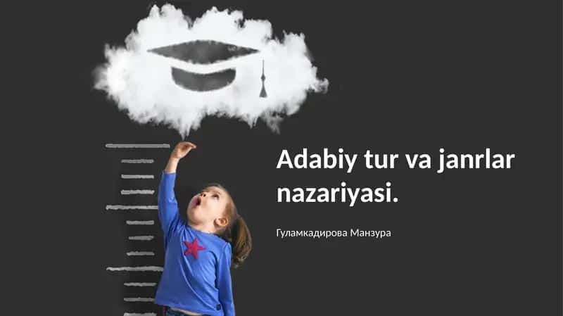 Adabiy tur va janrlar nazariyasi