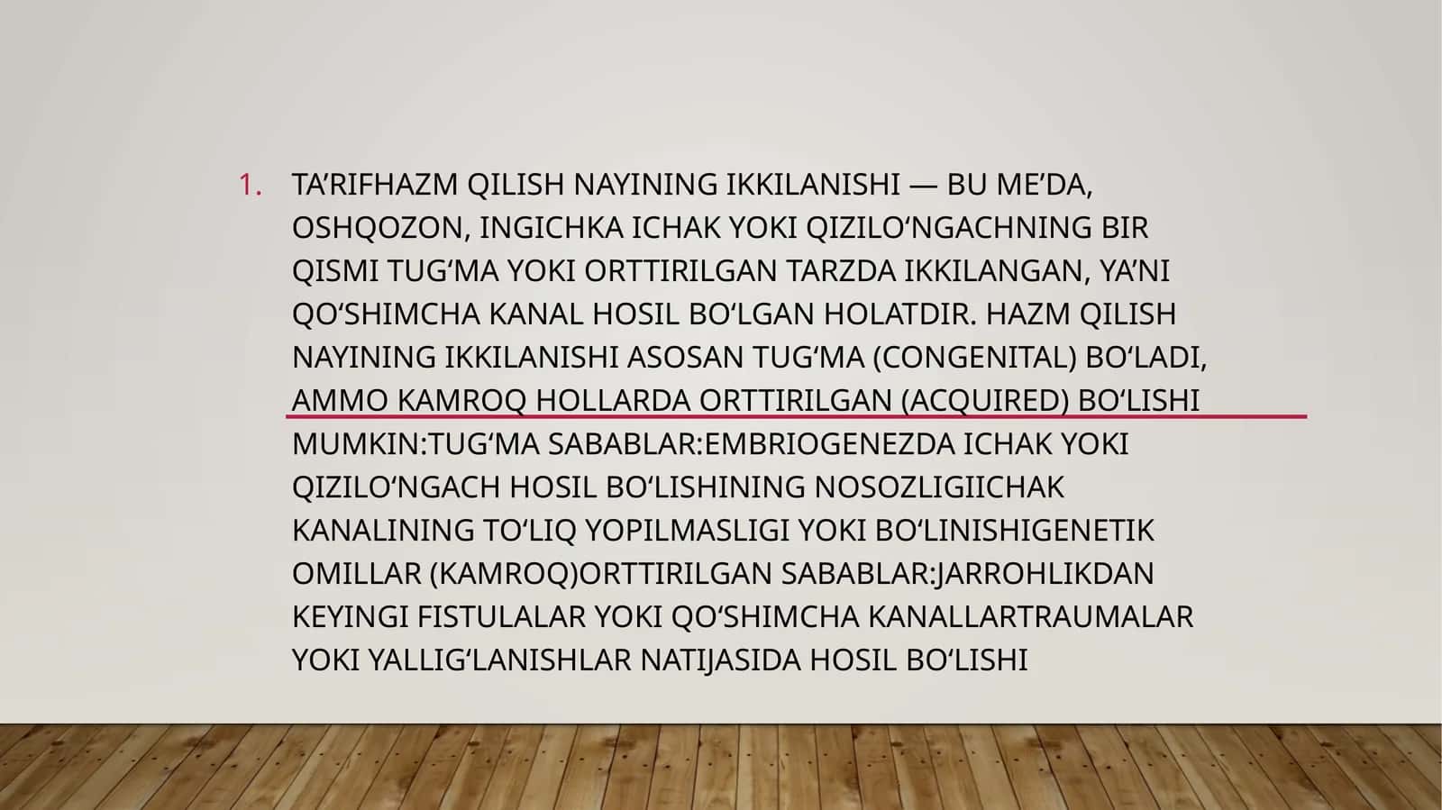 Hazmqilish nayining ikkilanishi