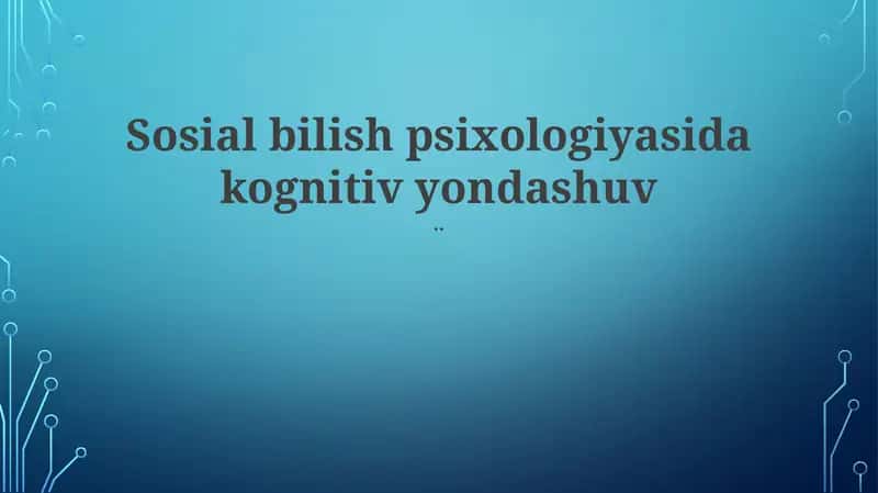 Atributsiya nazariyasi