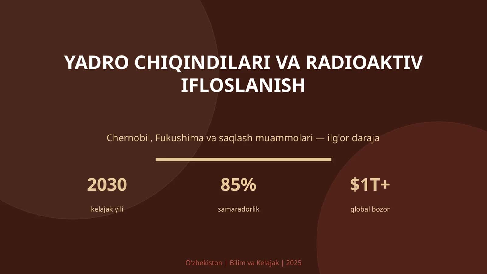 Yadro chiqindilari va radioaktiv ifloslanish