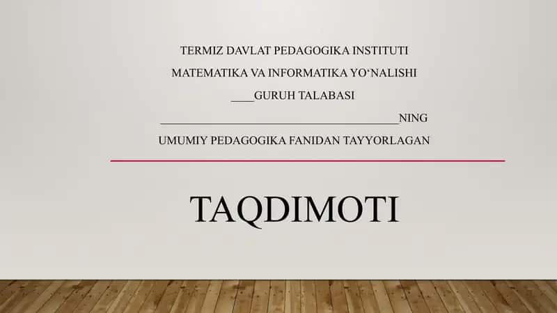 pedagogika shaxs tarbiyasi va rivojlanishi to‘g‘risidagi fan. Ilmiy-pedagogik tadqiqotlar metadologiyasi va metodlari