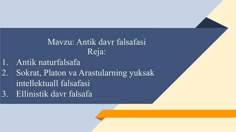 Antik davr falsafasi