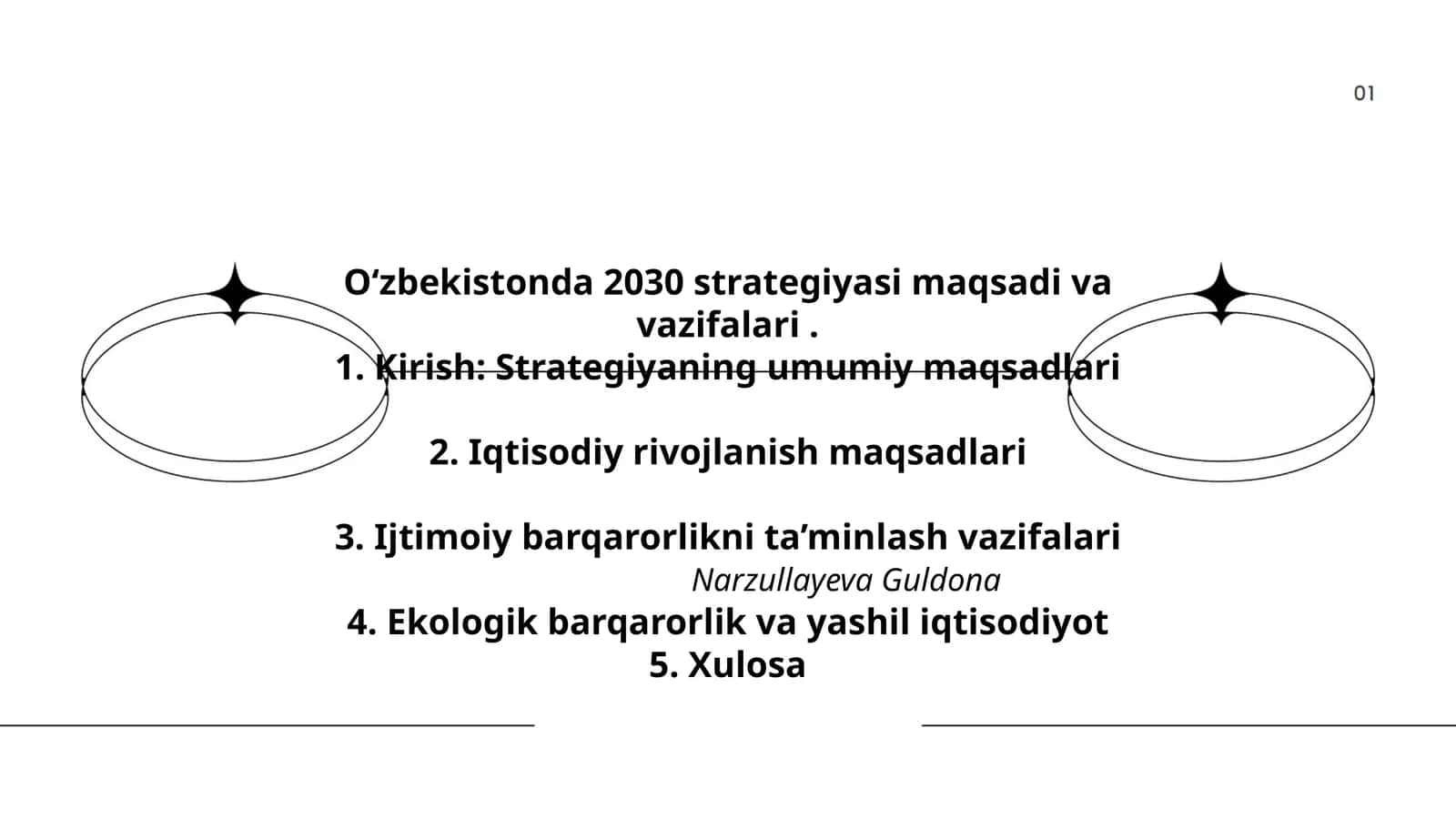 Oʻzbekistonda 2030 strategiyasi maqsadi va vazifalari