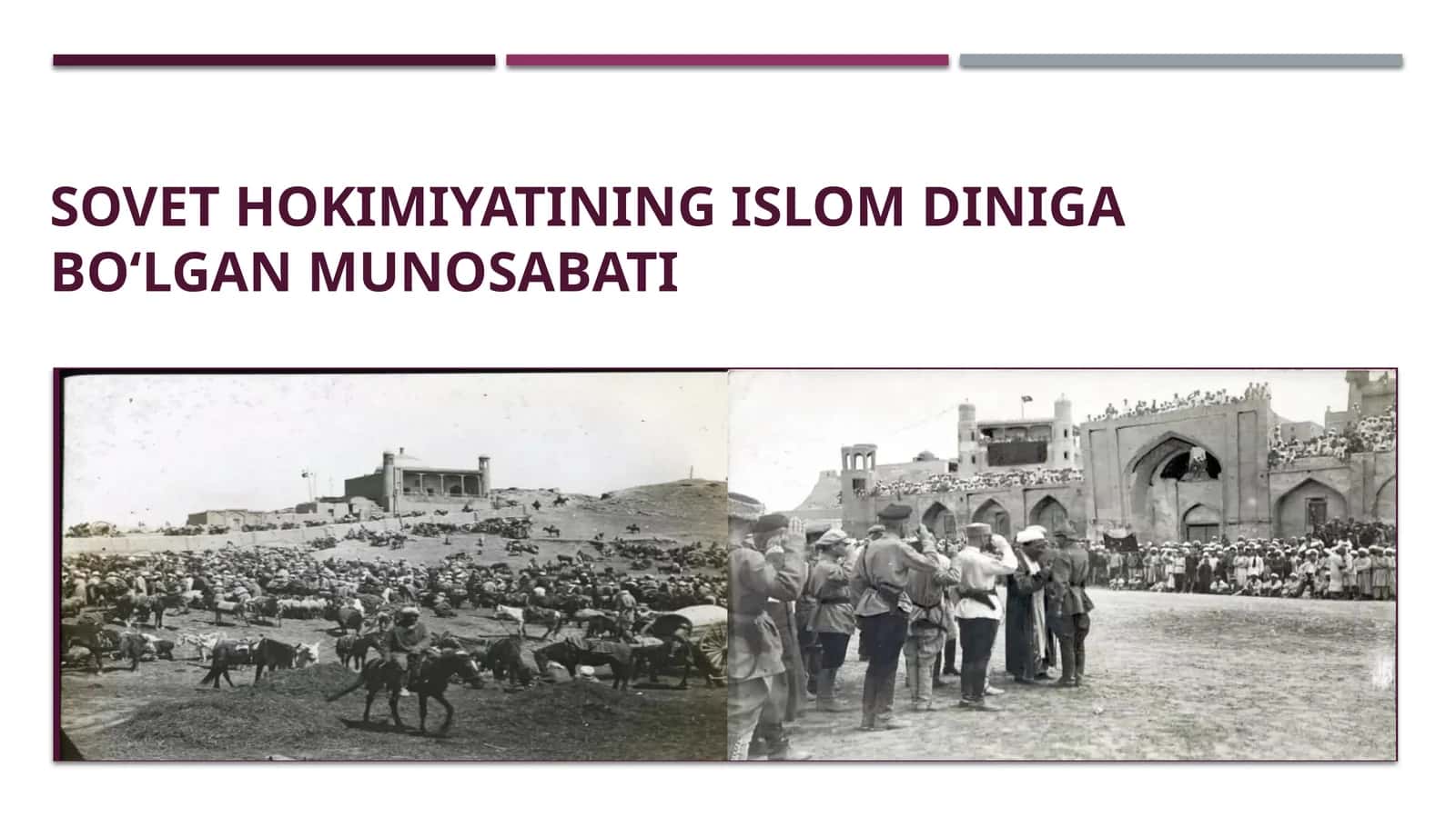 Sovet hokimiyatining Islom dinigaboʻlganmunosabati