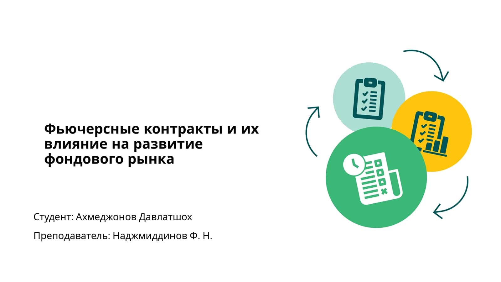 Фьючерсные контракты и их влияние на развитие фондового рынка