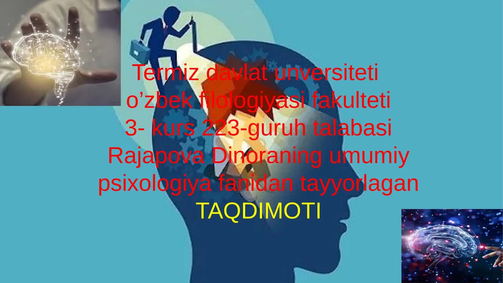 Psixologiya fanining predmeti va tadqiqot metodlari