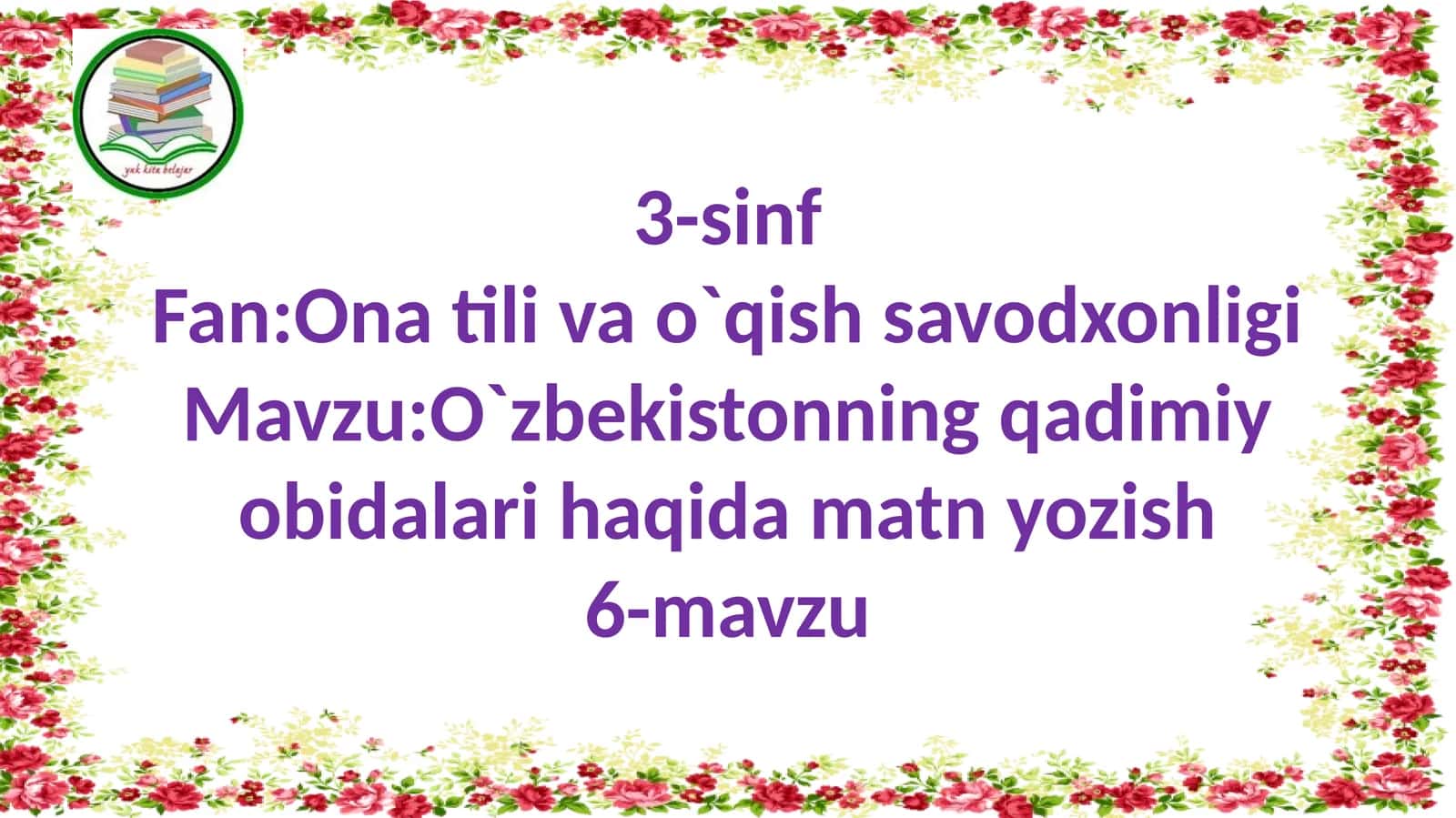 O`zbekistonning qadimiy obidalari haqida ma`lumot
