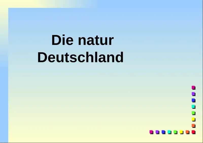 Die natur von Deutschland