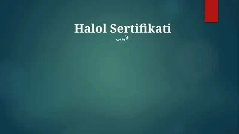 Halol sertifikati