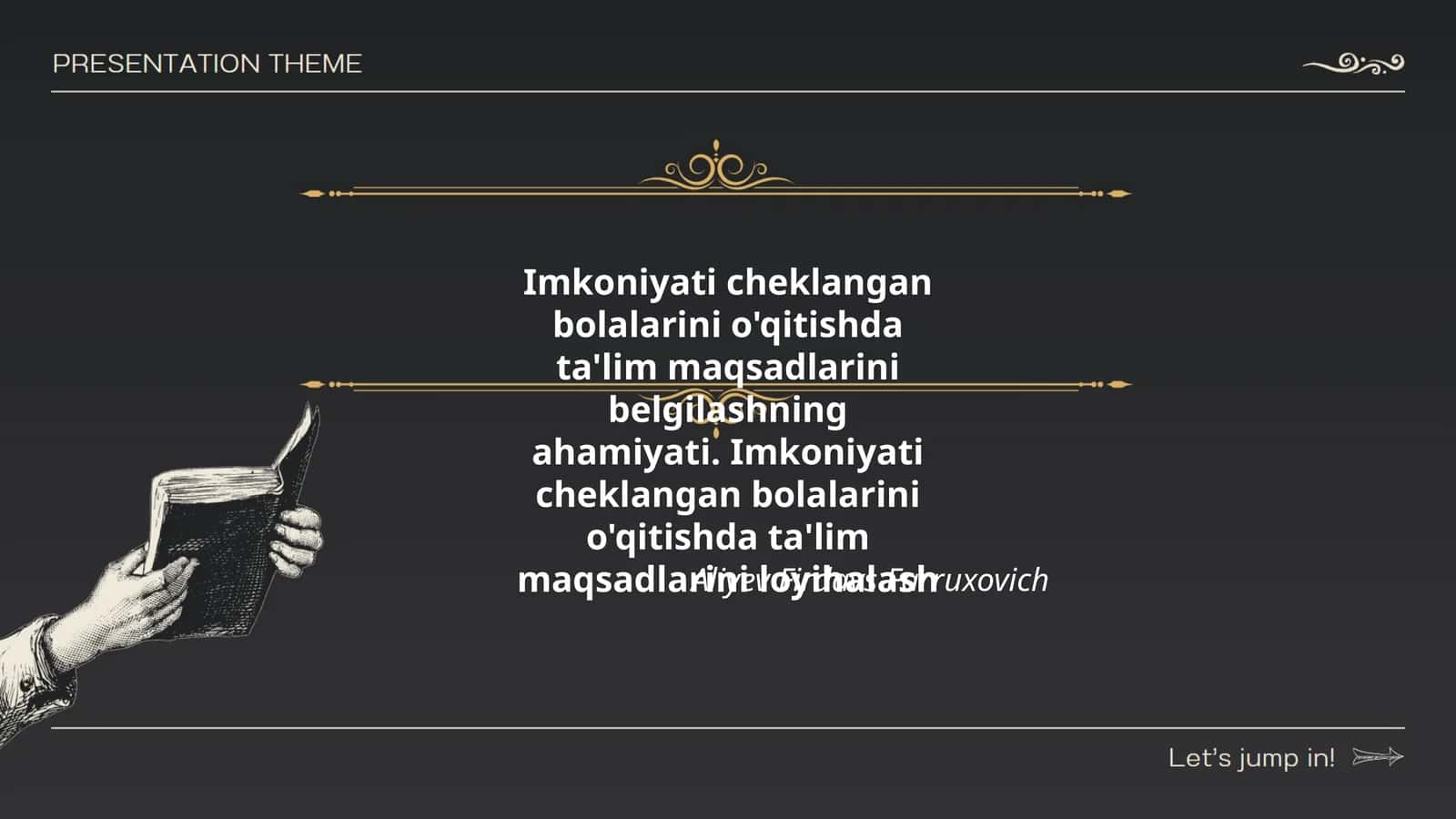 Imkoniyati cheklangan bolalarini o'qitishda ta'lim maqsadlarini belgilashning ahamiyati