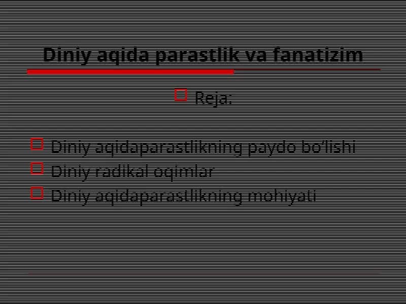 Diniy aqidaparastlik