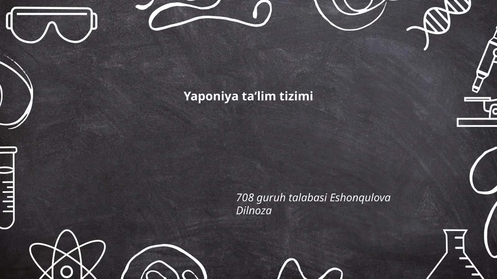 Yaponiya ta'lim tizimi